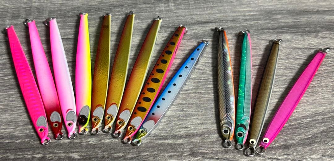 岡ジグ、鱒男爵、P-BOYジグ　サクラマス用ジグセット