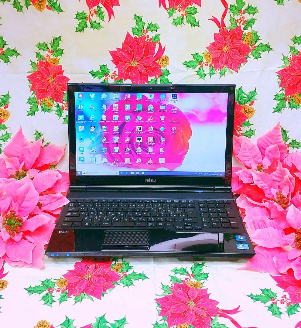 最新Windows11/新品SSD256G/美品/DVD再生/WEBカメラ