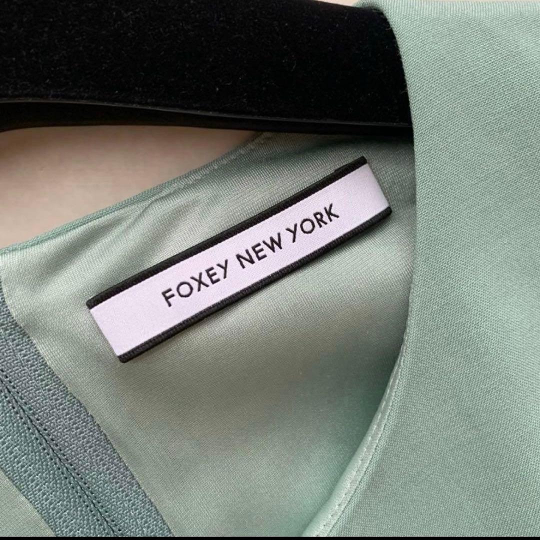 美品♡フォクシーニューヨーク アビゲイル ワンピース ミントグリーン 38