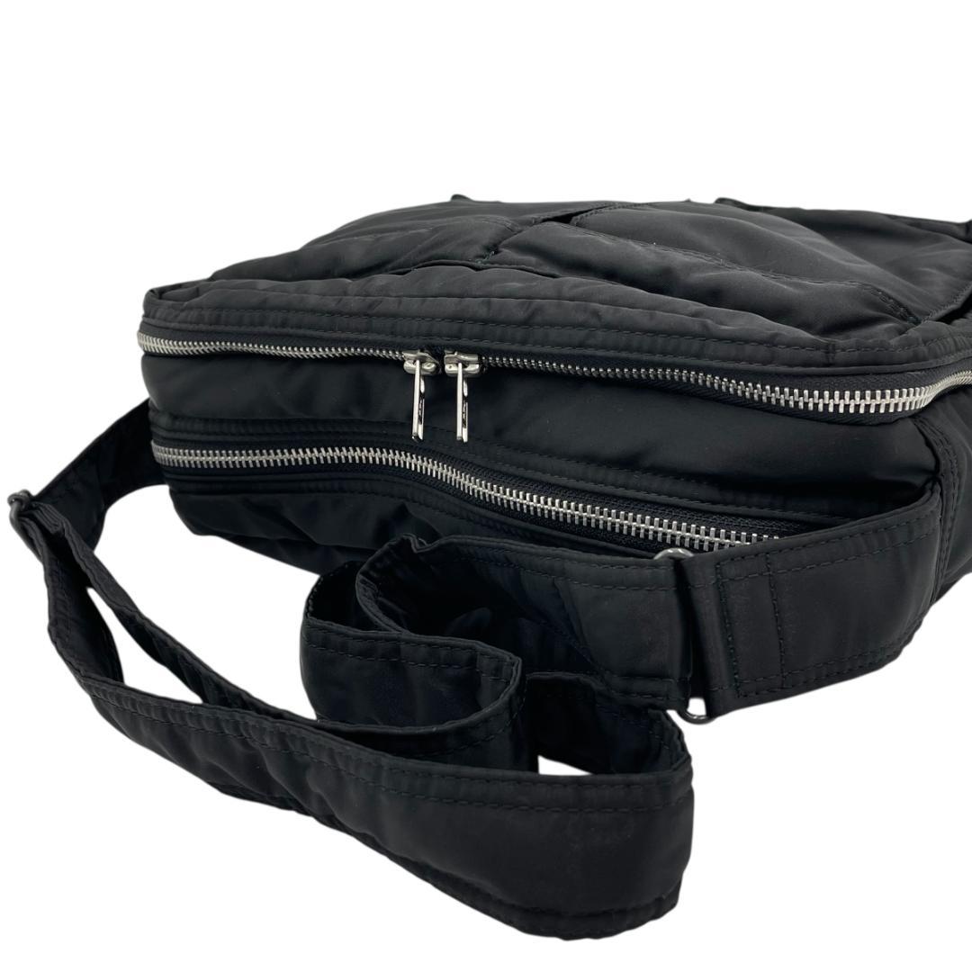 PORTER/ポーター タンカー ショルダーバッグ ブラック 2層式 斜め掛け