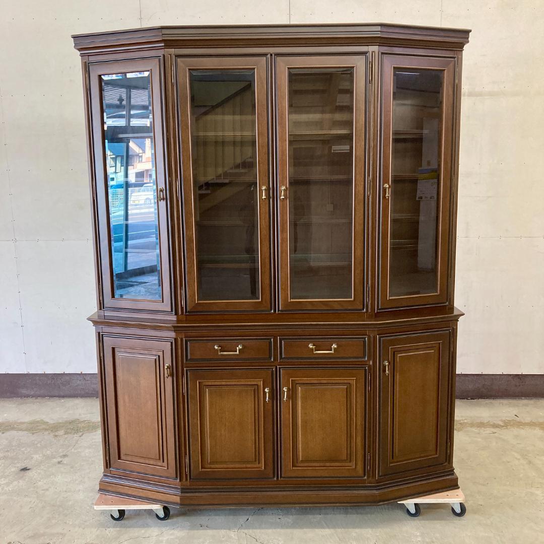 【マルニ】地中海ロイヤル　カップボード　飾り棚　リビングボード 食器棚