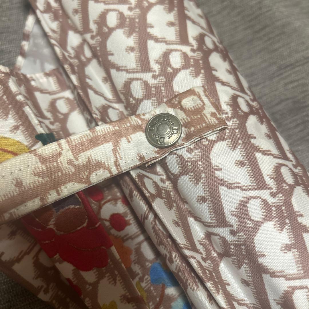 花柄 長傘 ブラウン　クリスチャンディオール　Christian Dior