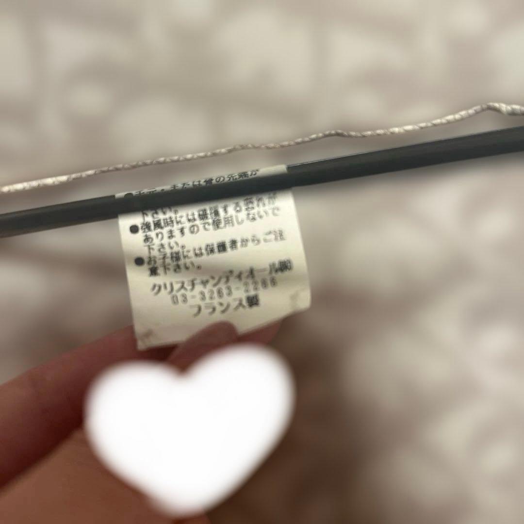 花柄 長傘 ブラウン　クリスチャンディオール　Christian Dior