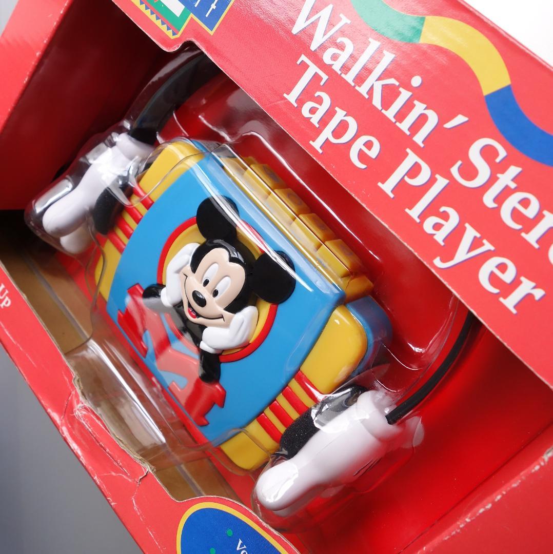 【未開封品】ディズニー レトロ ミッキー カセットテーププレーヤー ヘッドホン