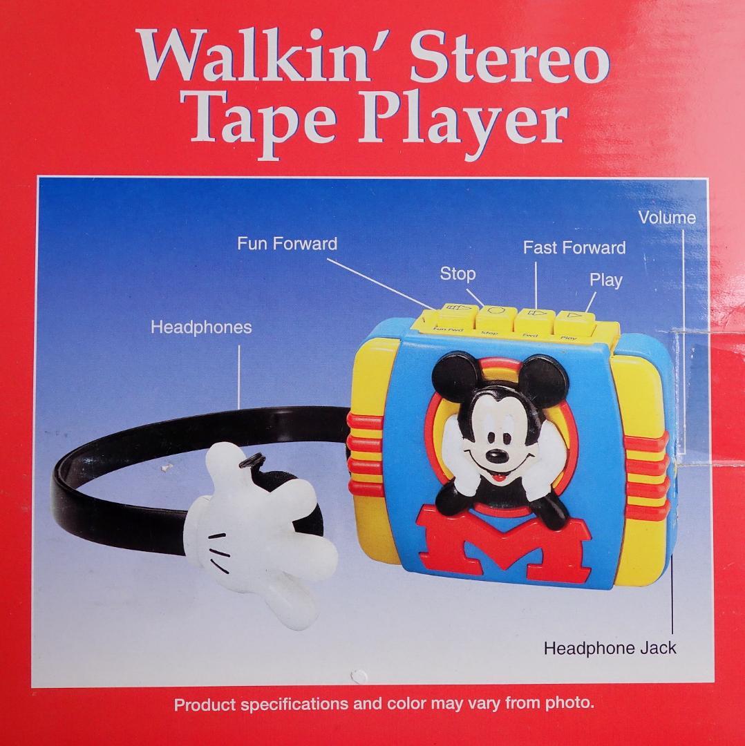 【未開封品】ディズニー レトロ ミッキー カセットテーププレーヤー ヘッドホン