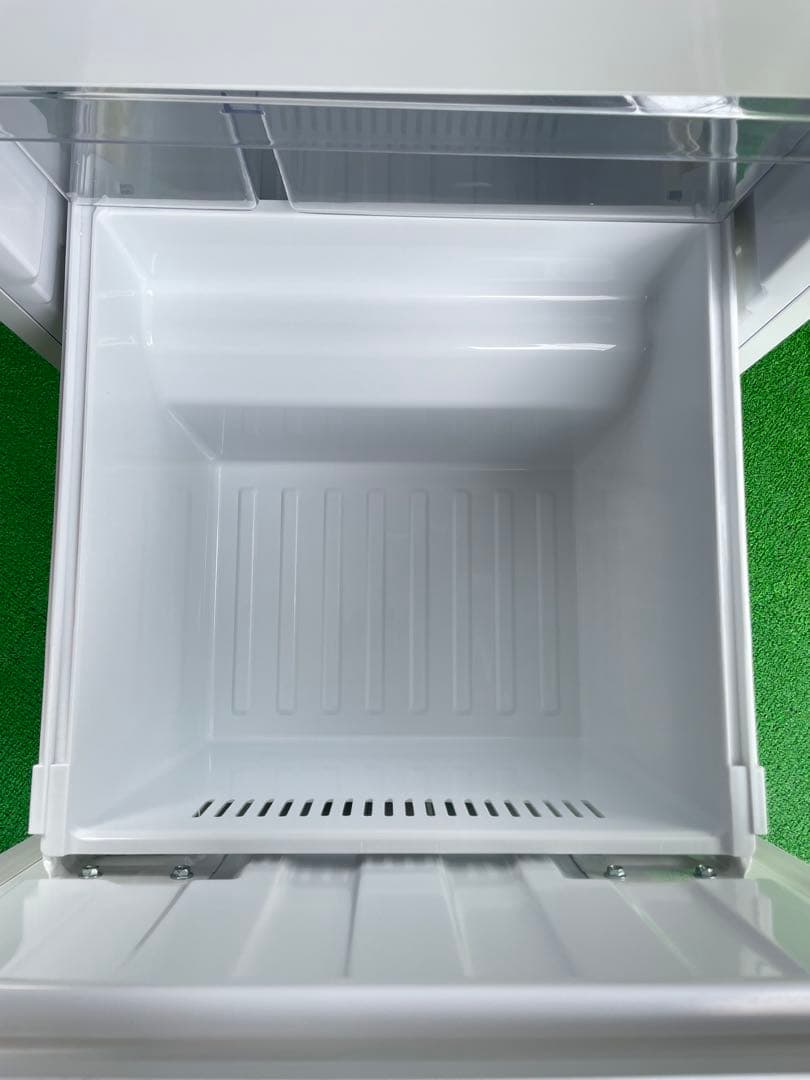 732美品✨ エディオン レトロインバーターおしゃれホワイト2ドア冷蔵庫 単身