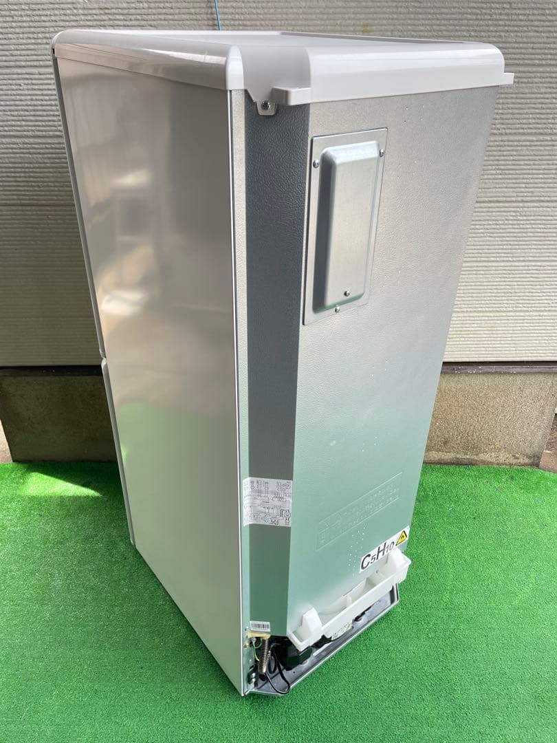 732美品✨ エディオン レトロインバーターおしゃれホワイト2ドア冷蔵庫 単身