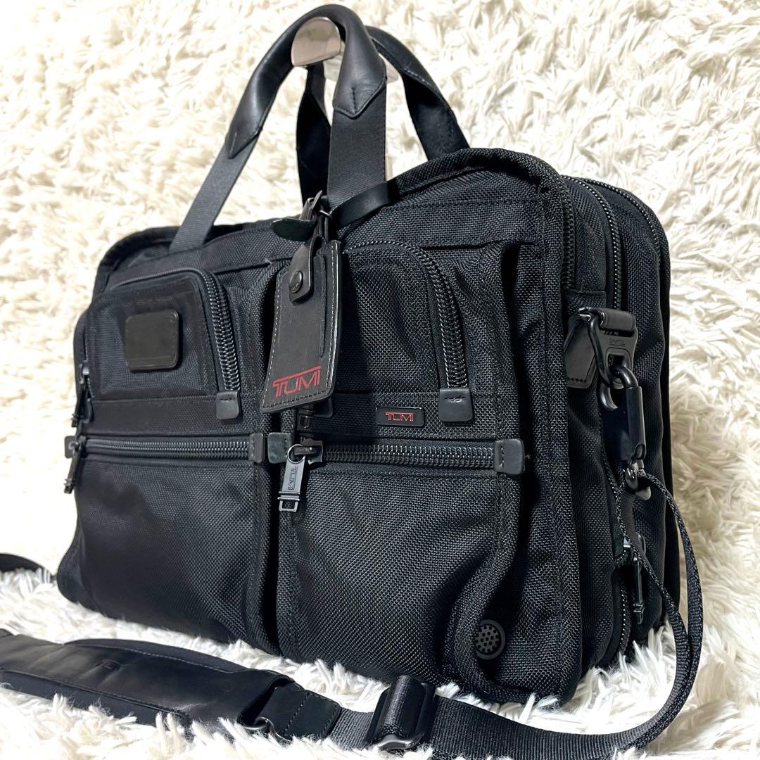 【美品】 TUMI アルファ エクスパンダブル ビジネスバッグ 26141DH