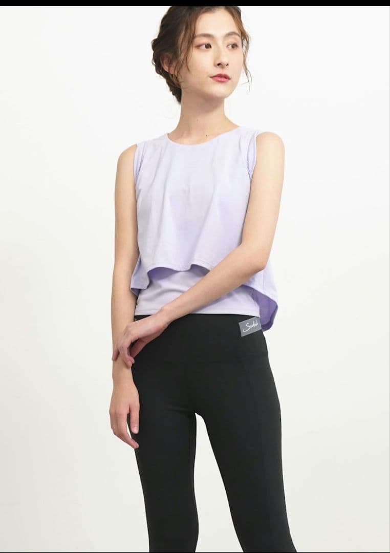 【SUKALA】ショートフレアタンクトップ　ヨガウェア　未使用タグ付き