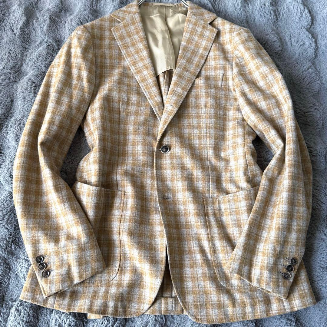 CEEKAYさまRING JACKET イエロー チェック テーラードジャケット
