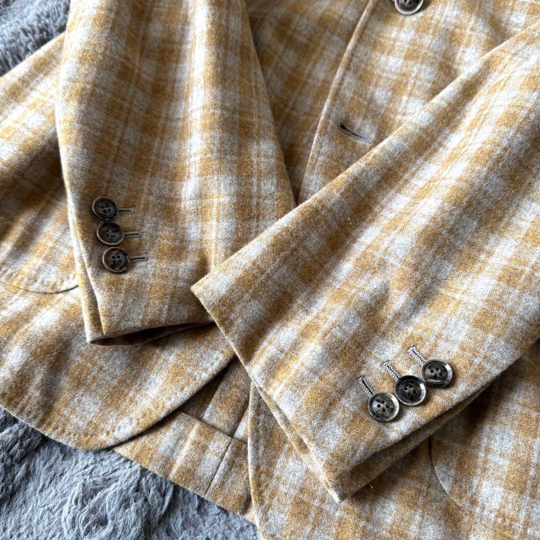 CEEKAYさまRING JACKET イエロー チェック テーラードジャケット