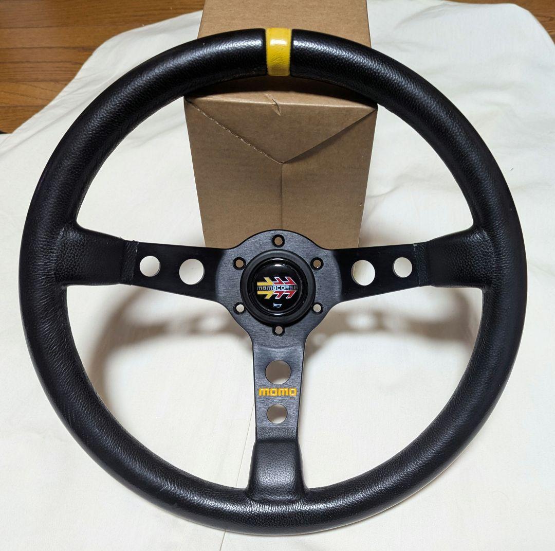 正規 momo mod.07 ディープコーン ステアリング レザー ハンドル