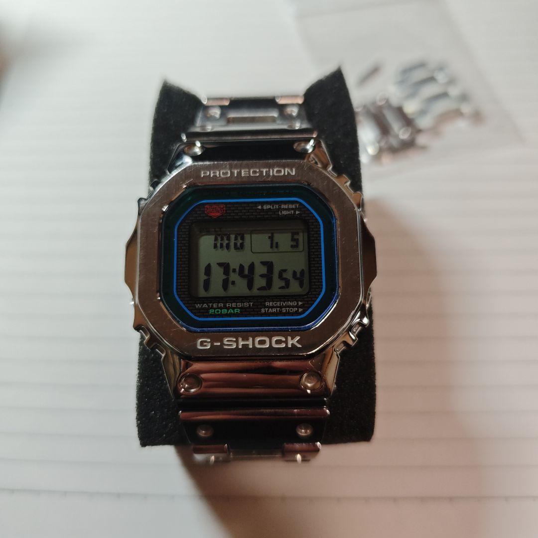 メルちゃん G-SHOCK デジタル腕時計 シルバー/ブルー
