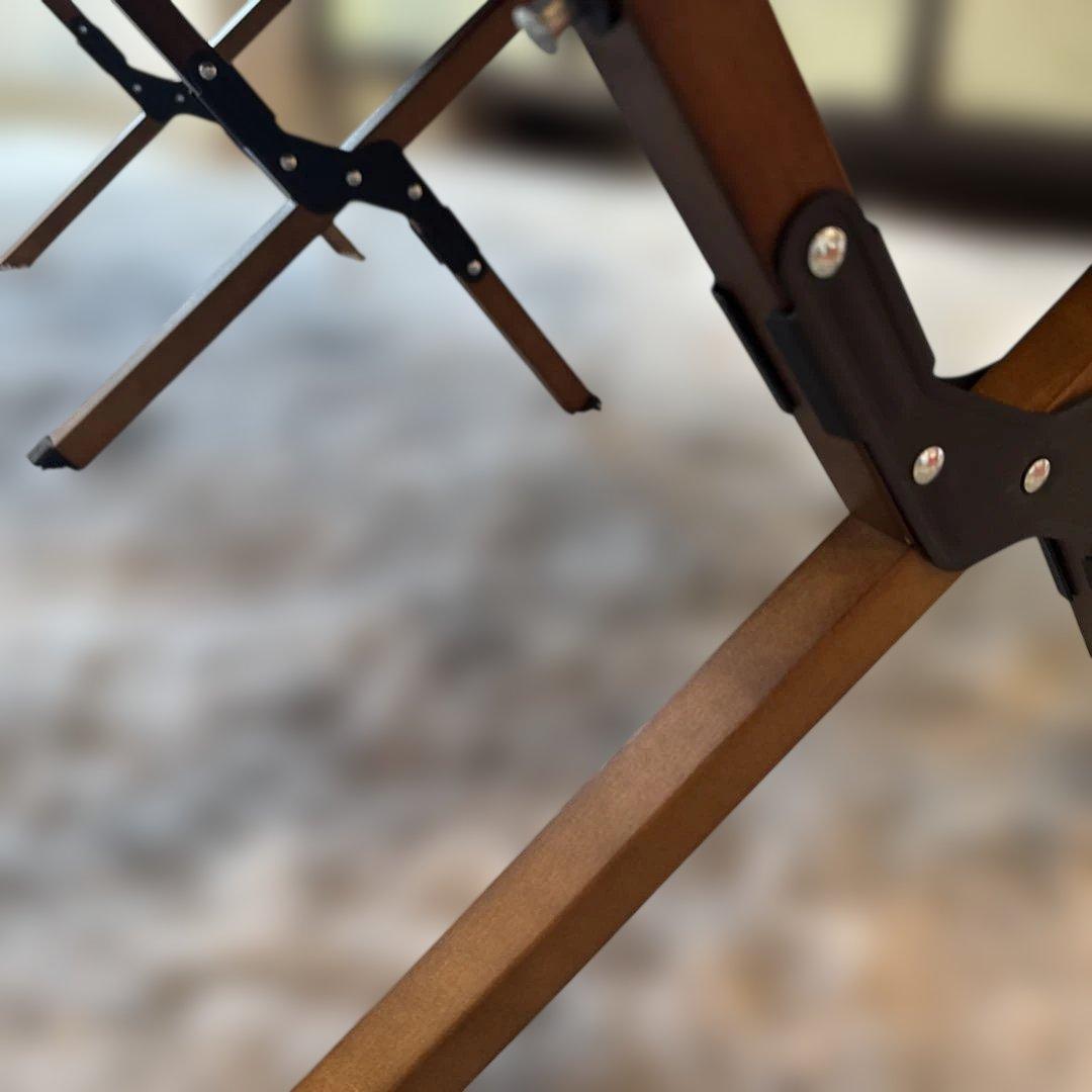 Hilanderロールトップテーブル 120cm ダークブラウン