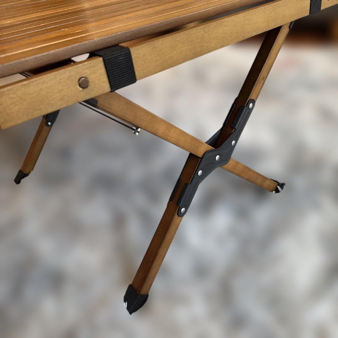 Hilanderロールトップテーブル 120cm ダークブラウン