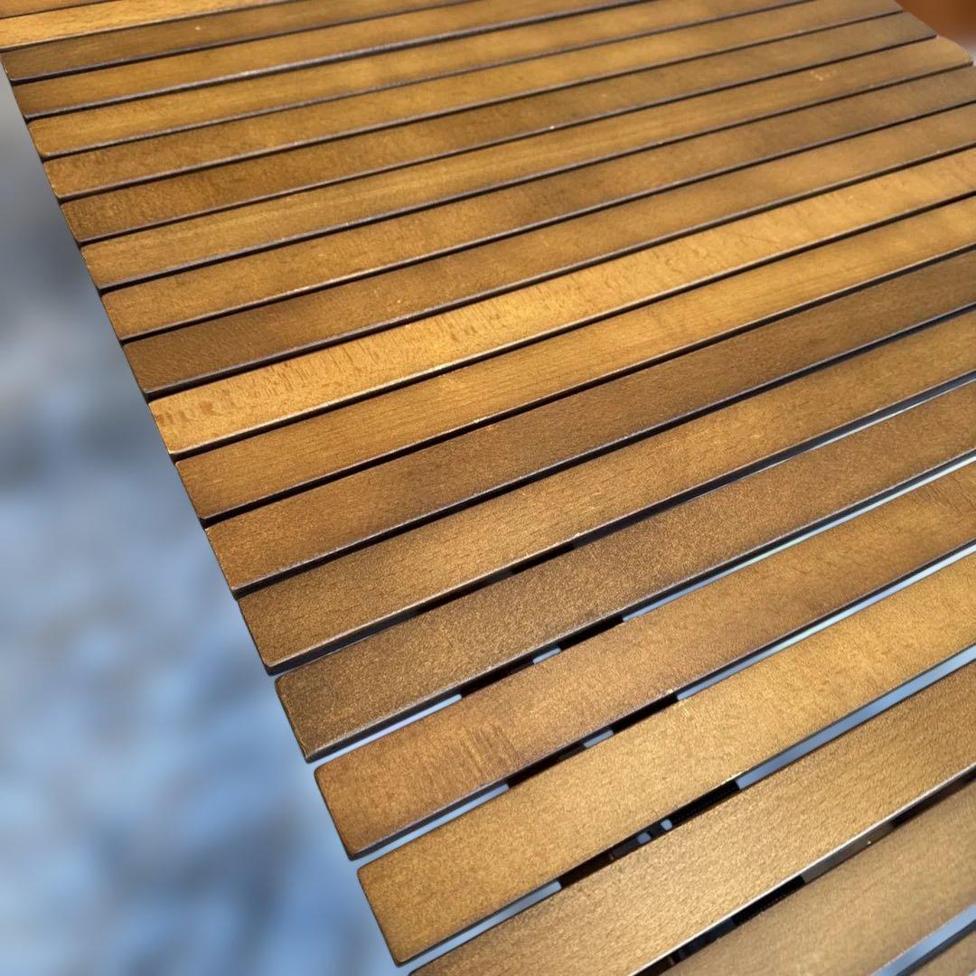 Hilanderロールトップテーブル 120cm ダークブラウン