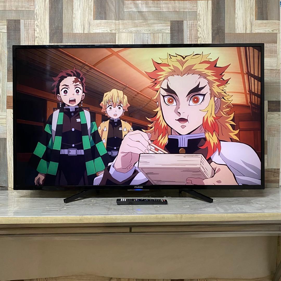 全国送料込❣️フナイ55型4K録画機能1TB付Androidテレビネット動画視聴