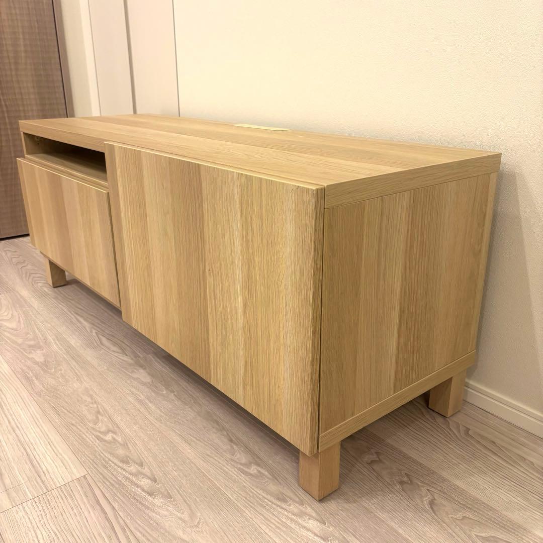 IKEA キャビネット収納 テレビ台 BESTA ベストー オークカラー