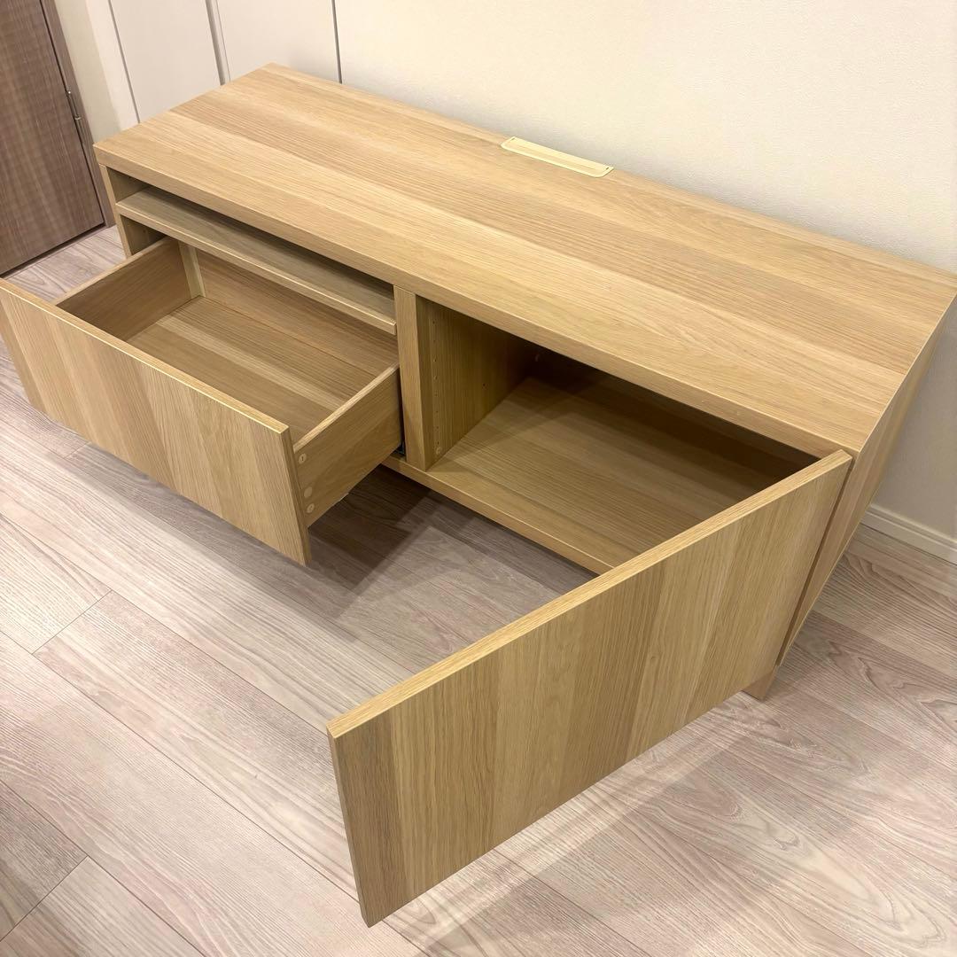 IKEA キャビネット収納 テレビ台 BESTA ベストー オークカラー