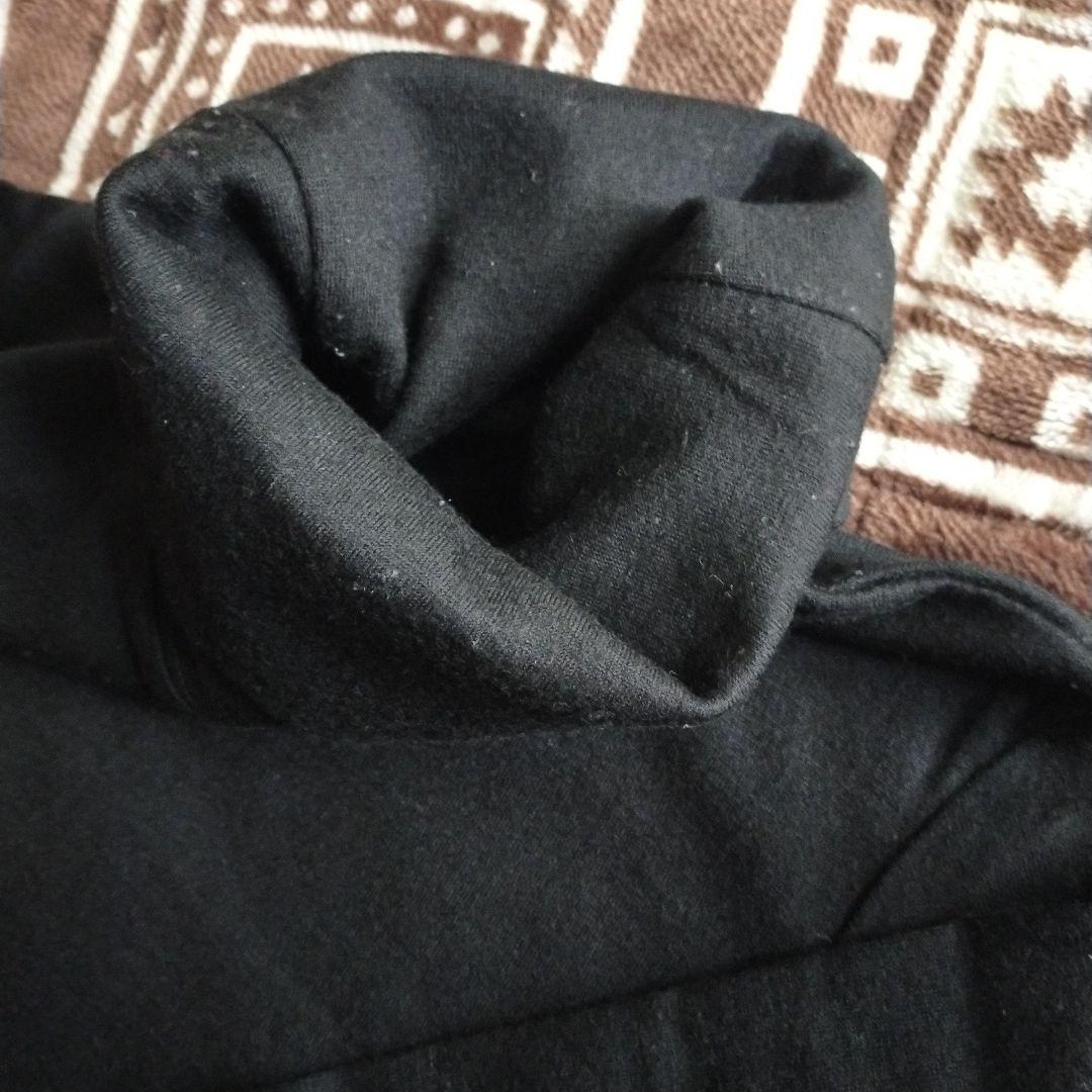 HAND ROOM ウォッシャブルウール ジャージーワンピース ブラック 黒 S