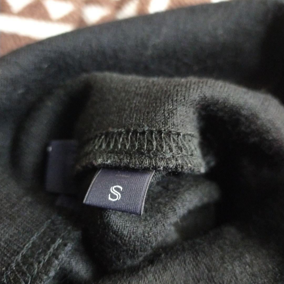 HAND ROOM ウォッシャブルウール ジャージーワンピース ブラック 黒 S