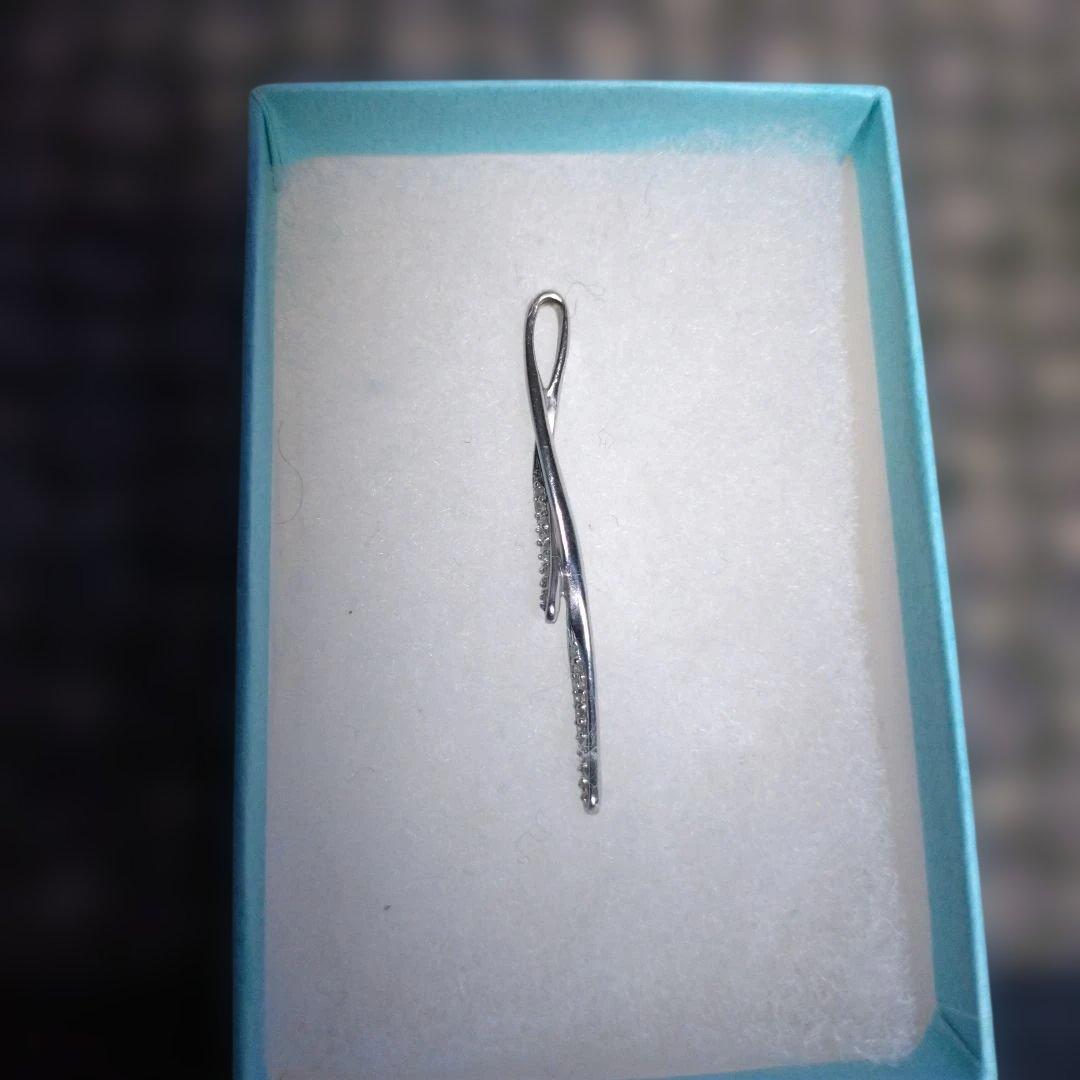 0.12 k18WGの刻印　ネックレストップ