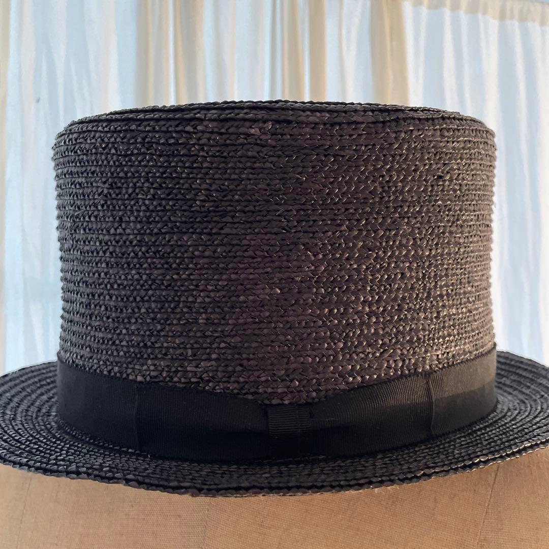 シルクハット　麦わら帽子