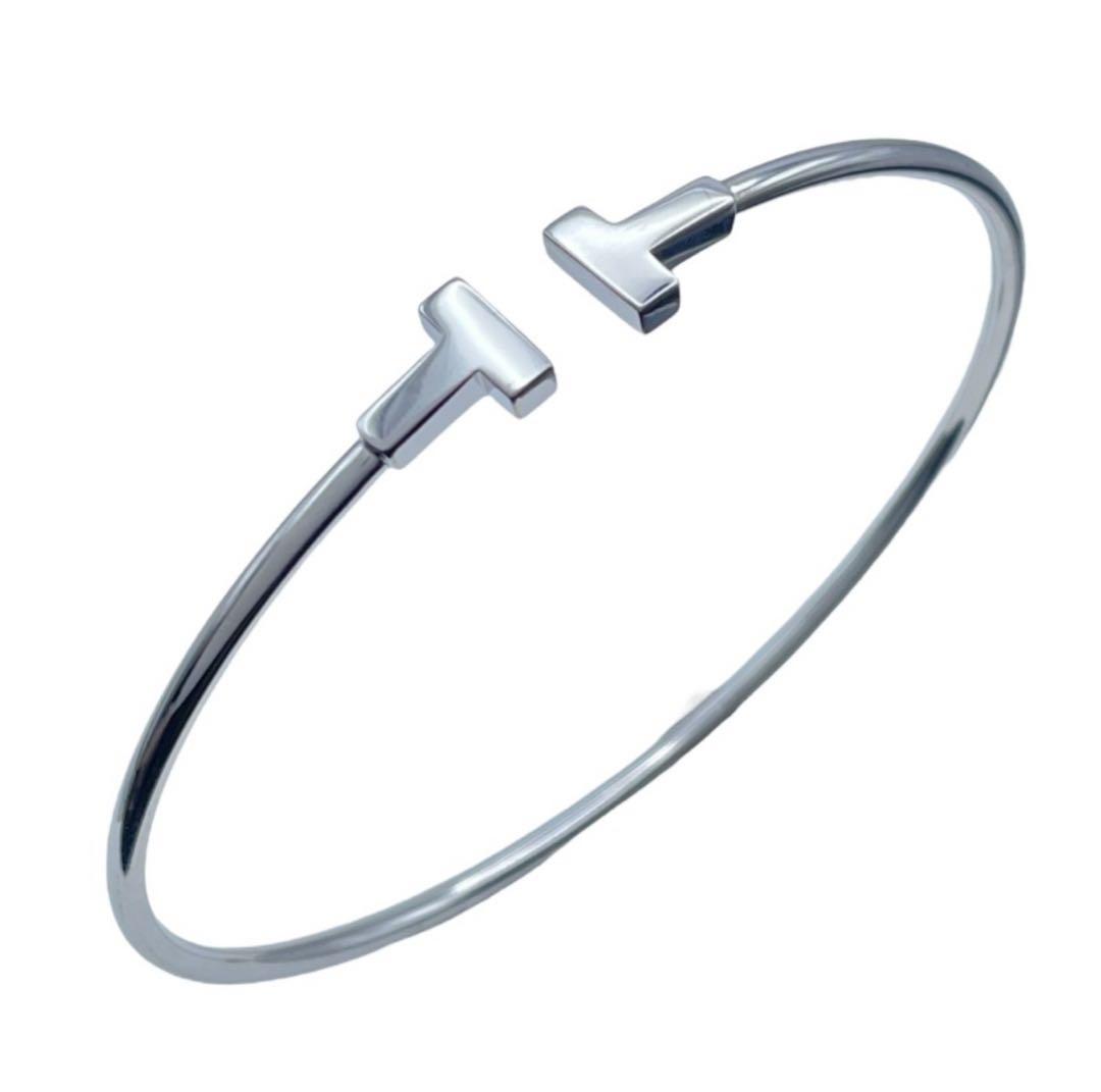 【ろこさん専用】TIFFANY＆CO Tワイヤーブレス K18WG