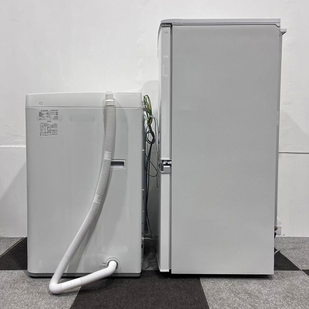 シャープ 生活家電2点 冷蔵庫 137  洗濯機 4.5 2019年 Oc086