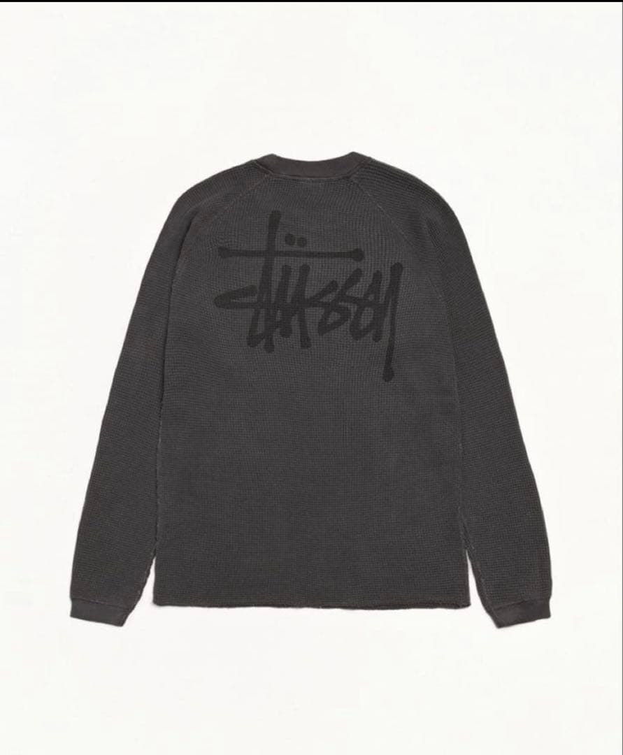 stussy BASIC STÜSSY THERMAL グレーサーマル　xs