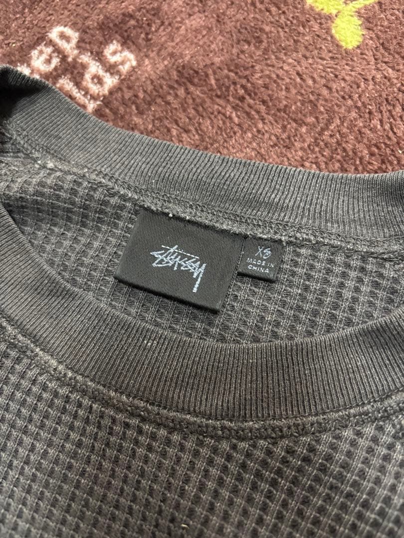 stussy BASIC STÜSSY THERMAL グレーサーマル　xs