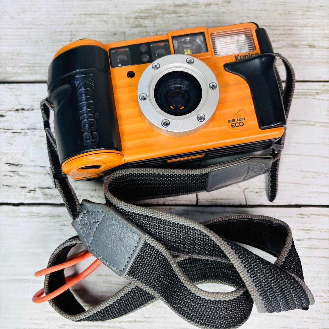 【動作良好】Konica フィルムカメラ 現場監督 28 WB eco