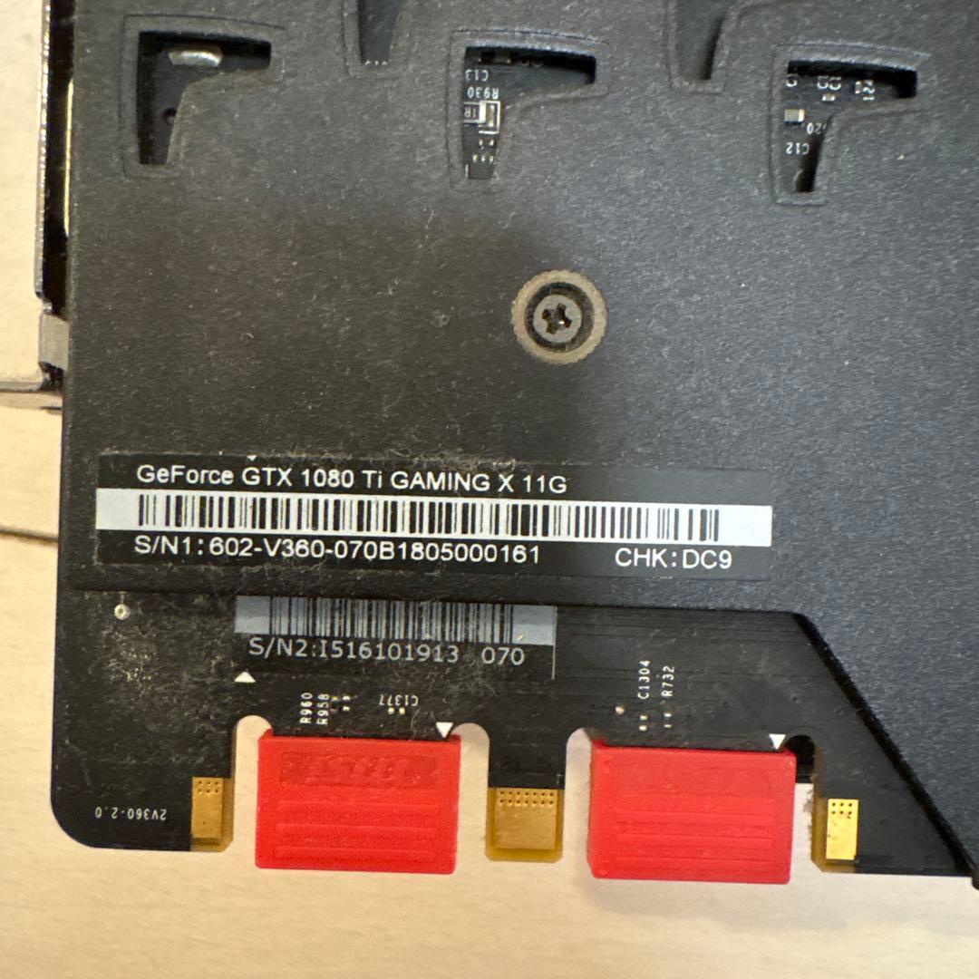 ジャンク　GeForce GTX1080 Ti GAMING X 11G