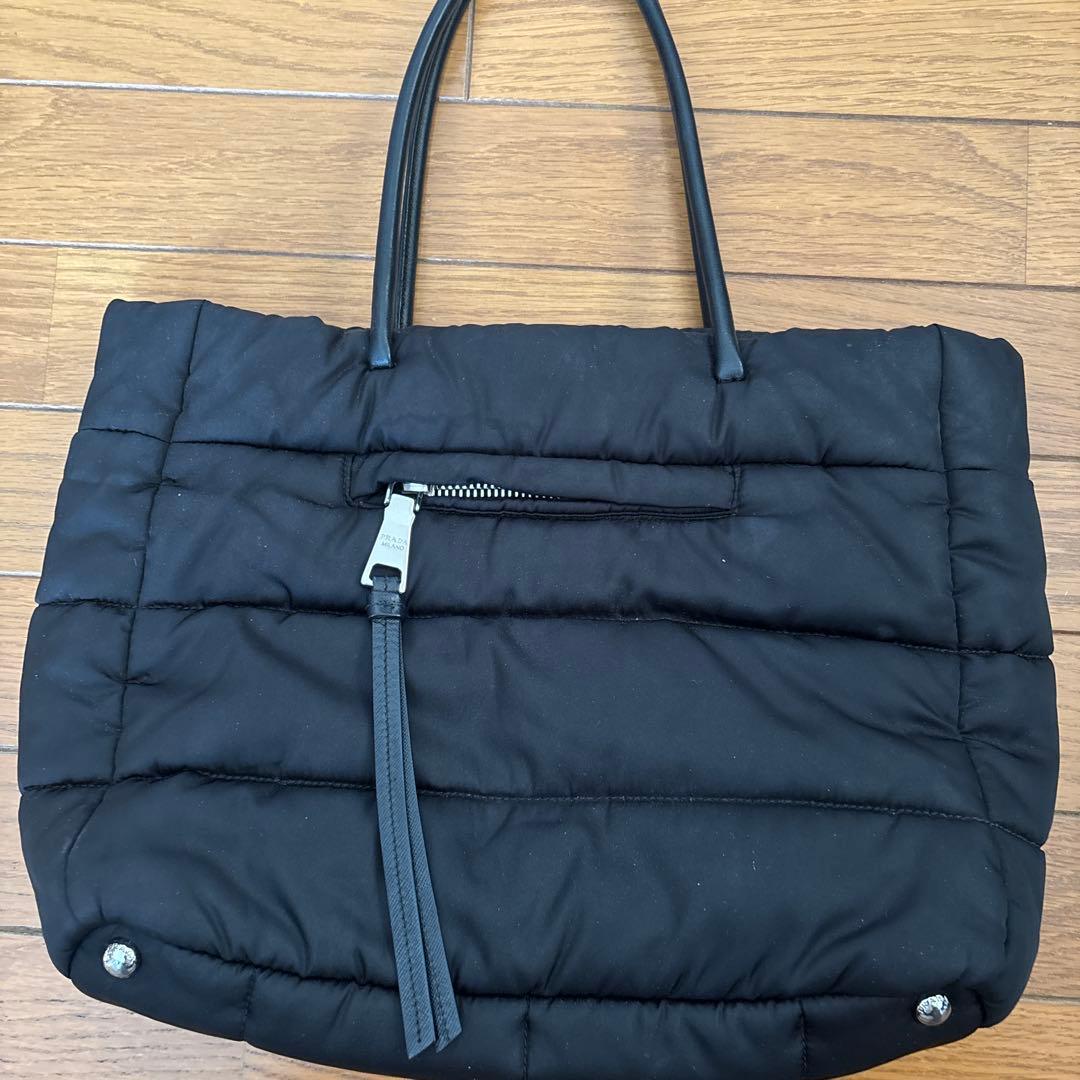 最終お値下げ　プラダ　テスートボンバー　トート　人気　黒