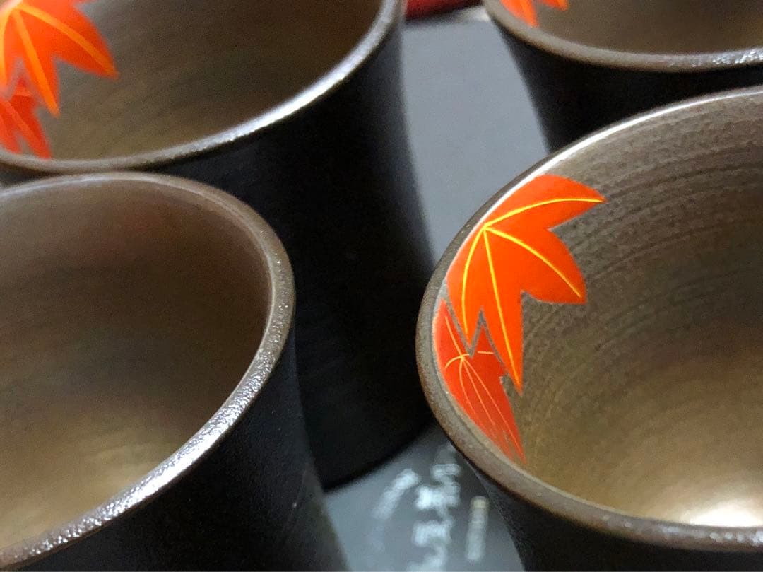 輪島塗　お猪口4個セット