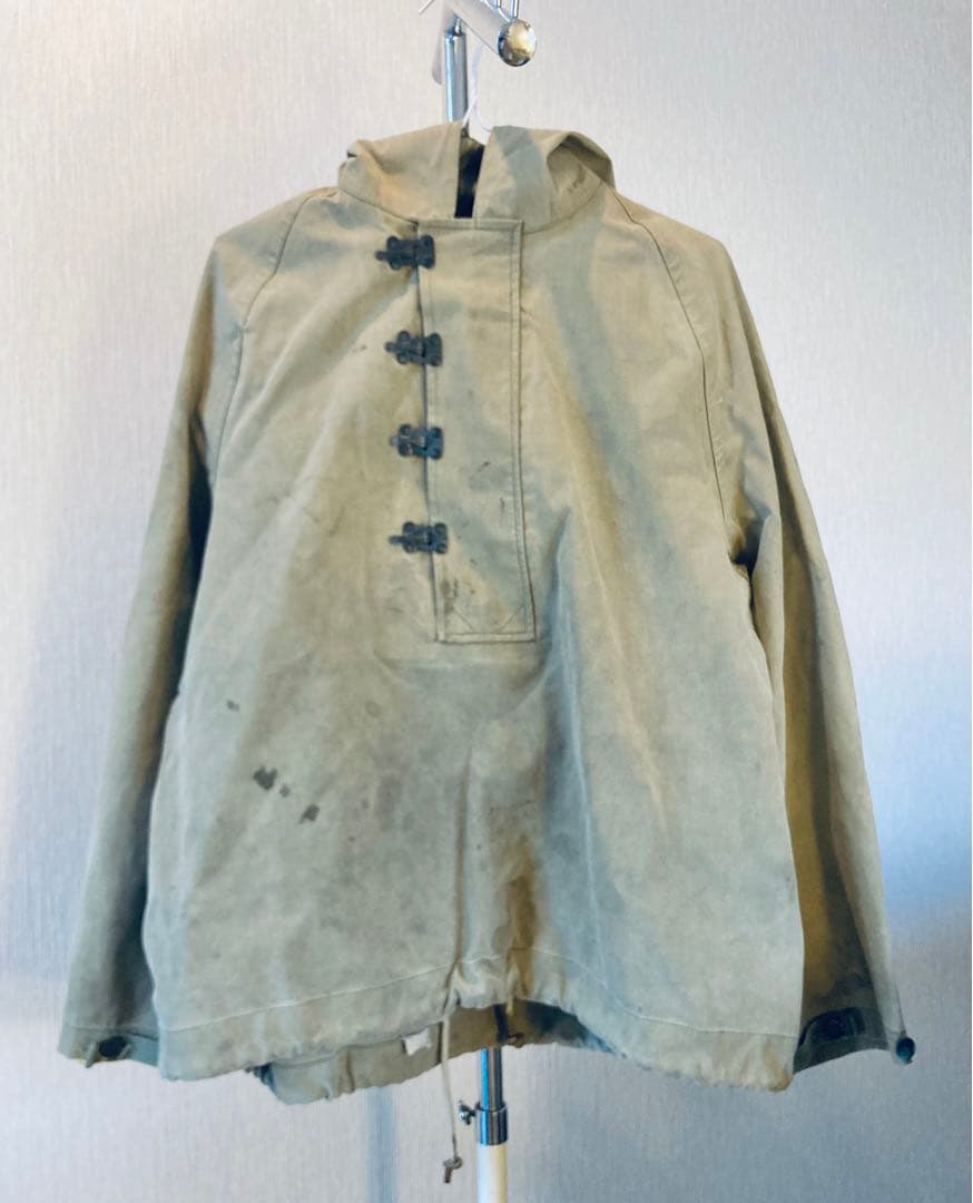 40’s 米軍　デッキレインパーカー メタルボタン　XL 相当　希少　sale