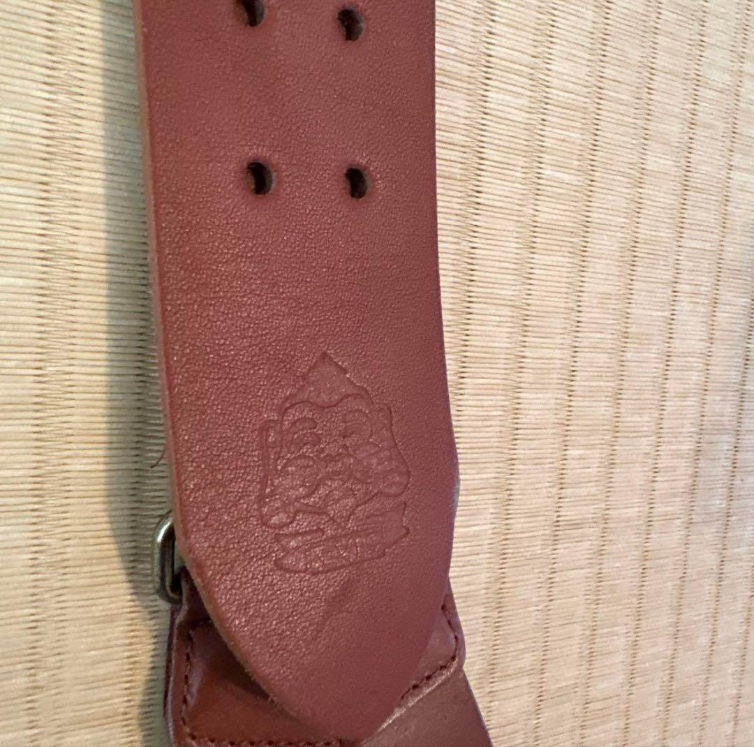 EVISU レザーサスペンダー