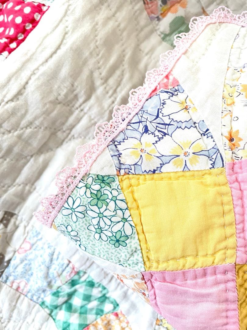 アンティークキルトでマルチカバー·͜· ♡