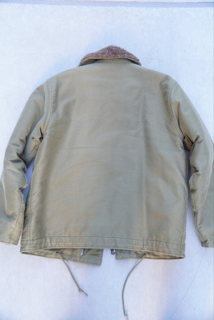 ※りん【希少】U.S.N. 米海軍 N-1 デッキジャケット ミリタリー