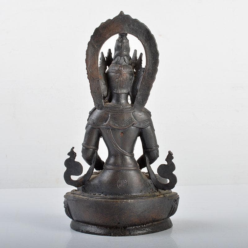 蜜璃　仏教美術　古銅　チベット仏　仏像　置物　C　R4366