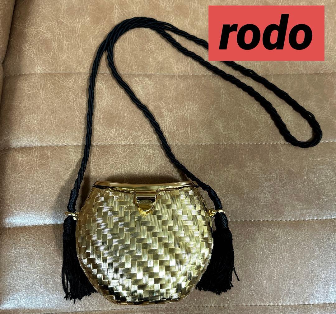 rodo ロド　ショルダーバッグ　斜め掛け　イタリア製　✨メタル製