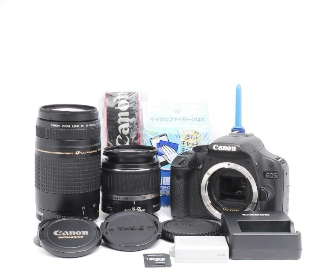 超望遠レンズセット⭐️Canon Kiss X3 初心者オススメ 一眼レフカメラ