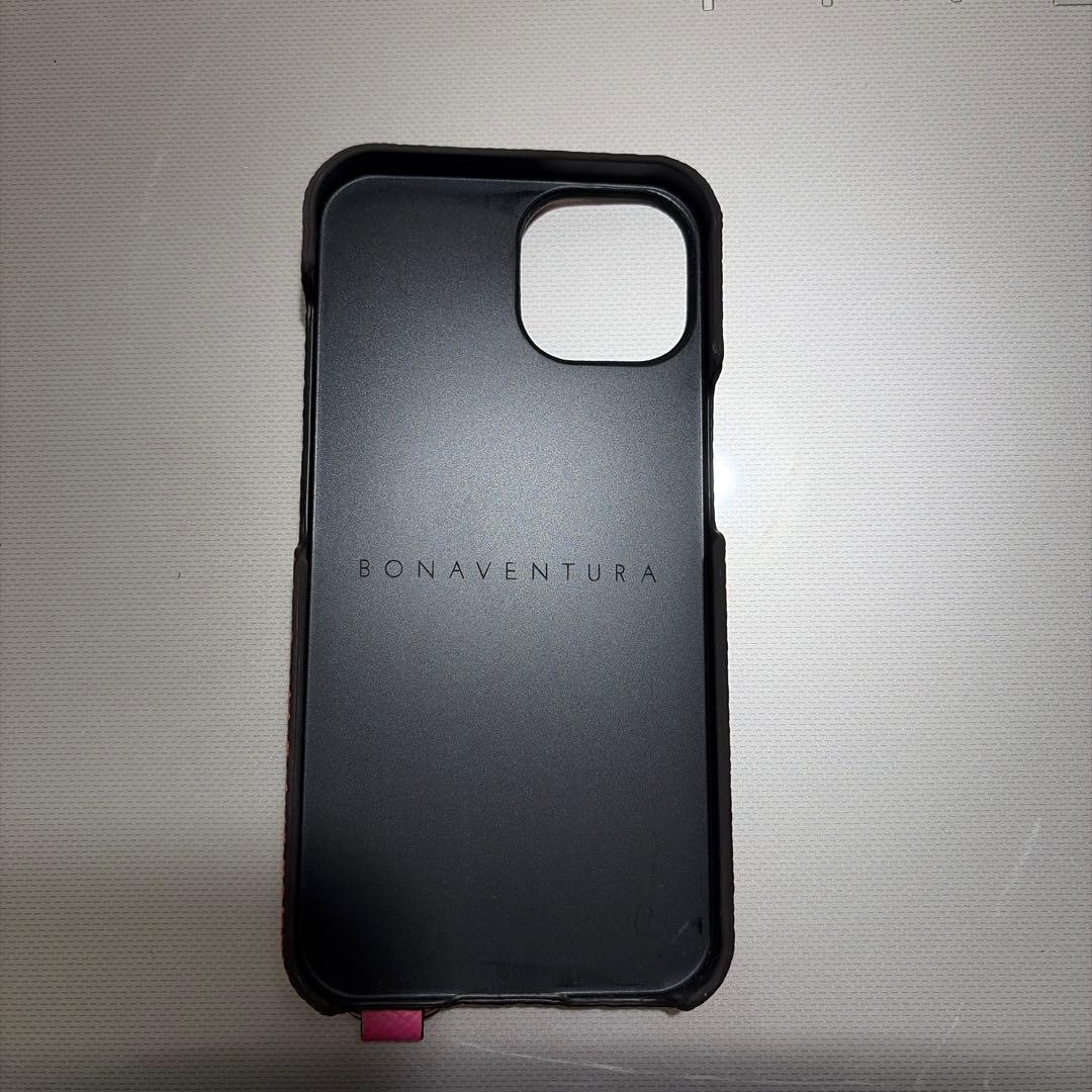 BONAVENTURA ピンク スマホケース iPhone14 ボナベンチュラ