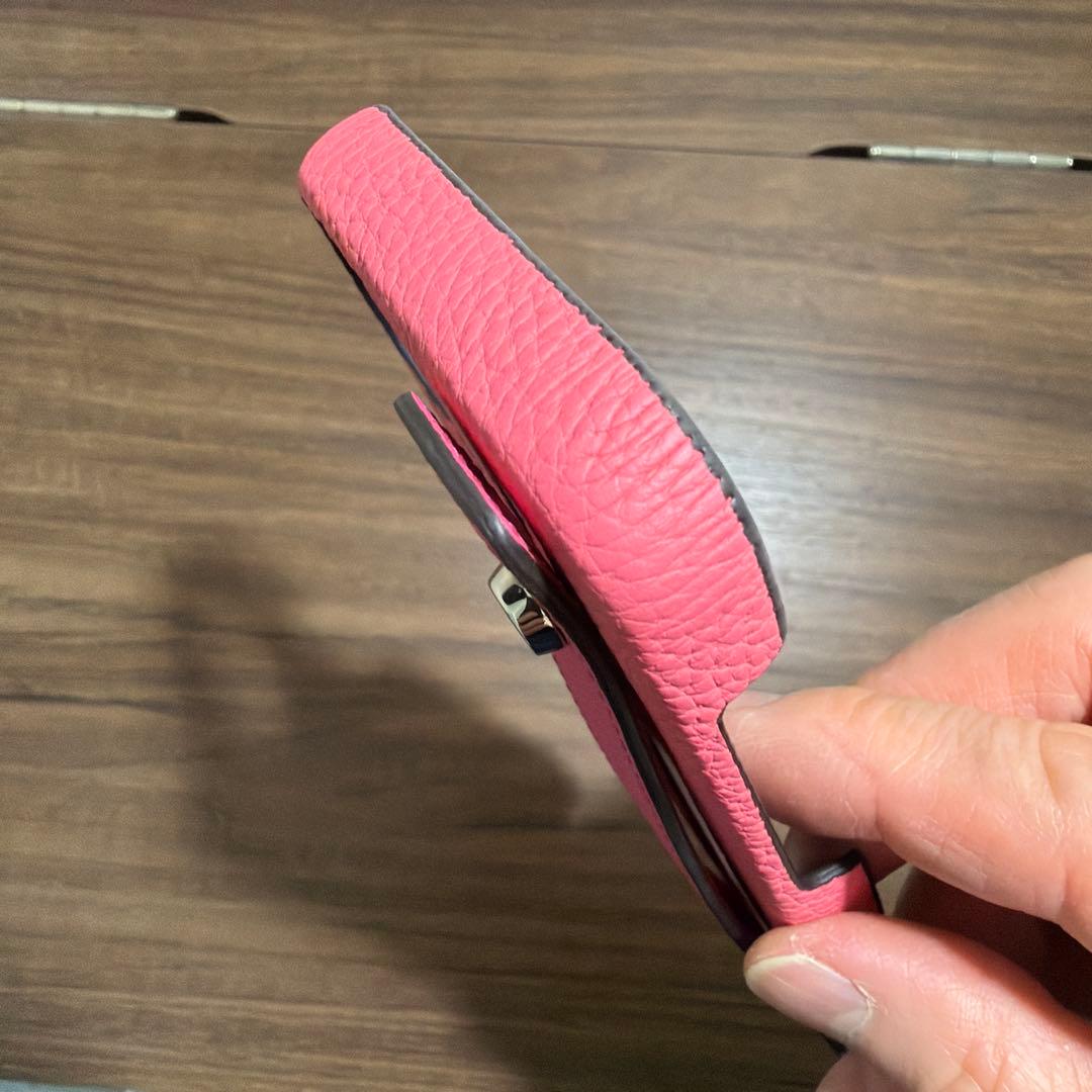 BONAVENTURA ピンク スマホケース iPhone14 ボナベンチュラ