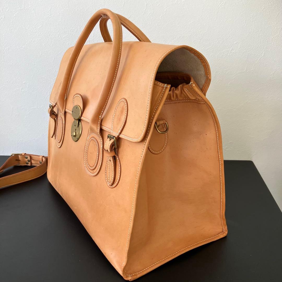 BREE classic ヌメ革 2WAY ボストンバッグ/鍵付き/48cm