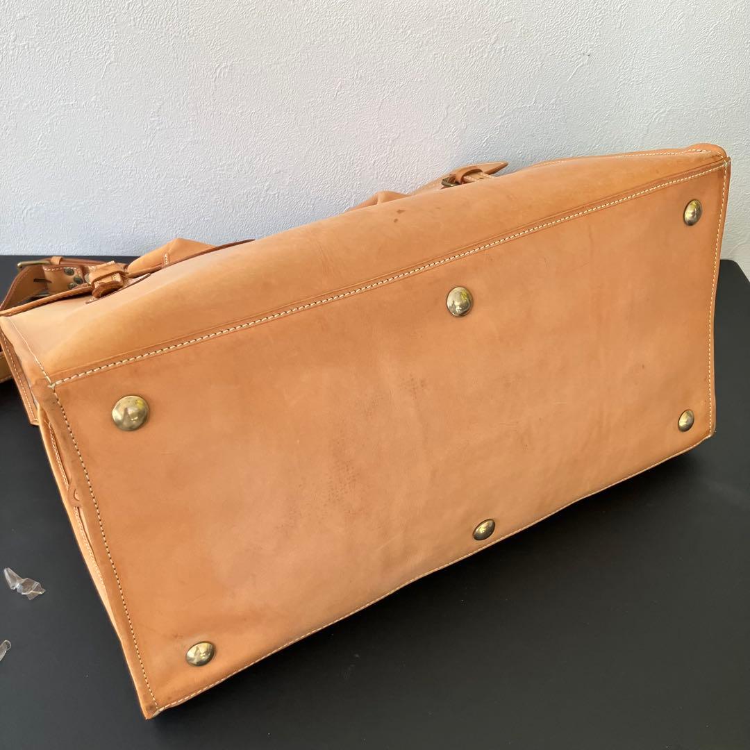 BREE classic ヌメ革 2WAY ボストンバッグ/鍵付き/48cm