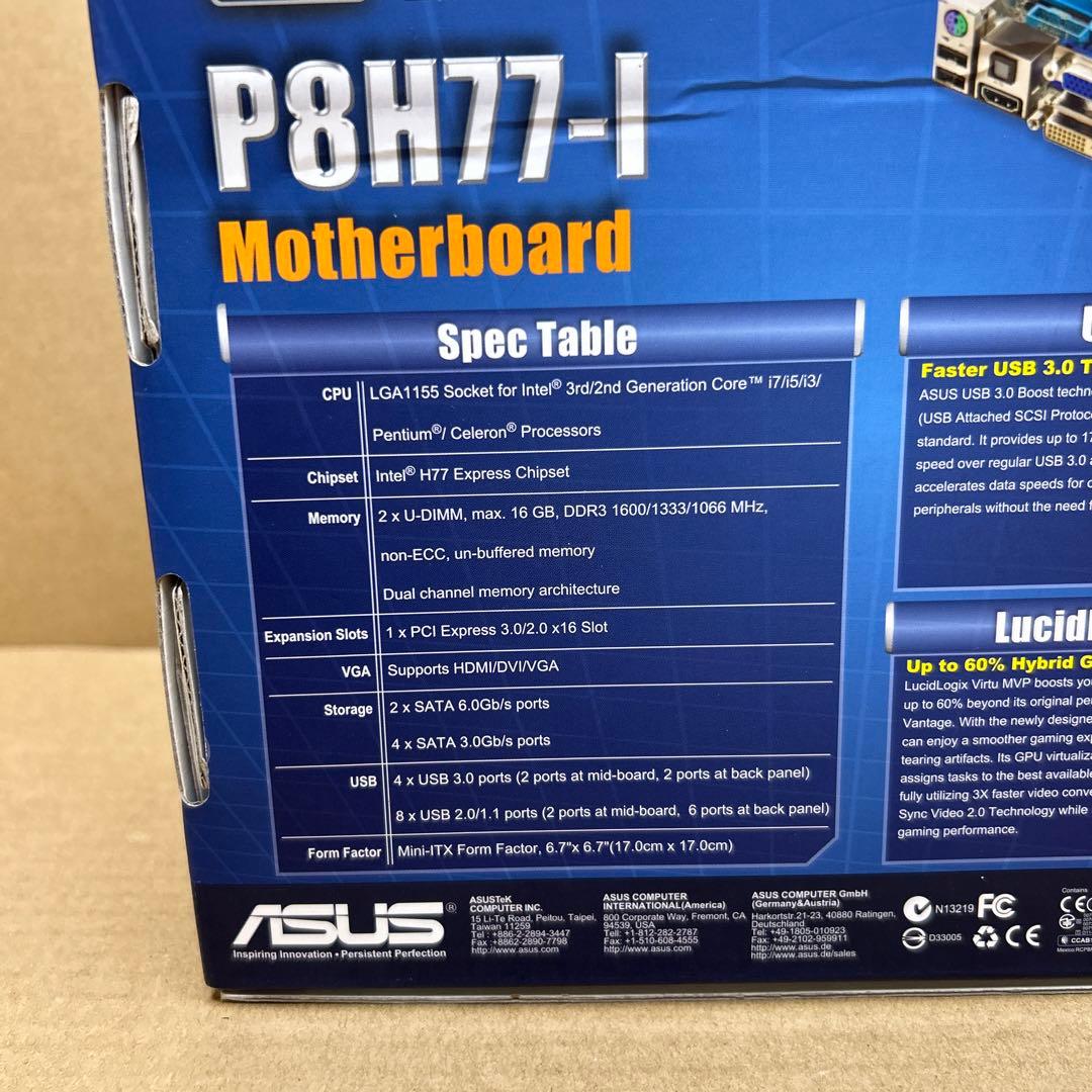 ASUS P8H77-I マザーボード　LGA 1155