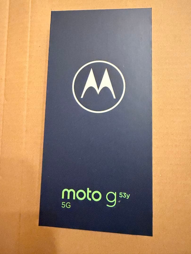 【新品】motoモトローラ motog 53y 5G ブラック　未開封