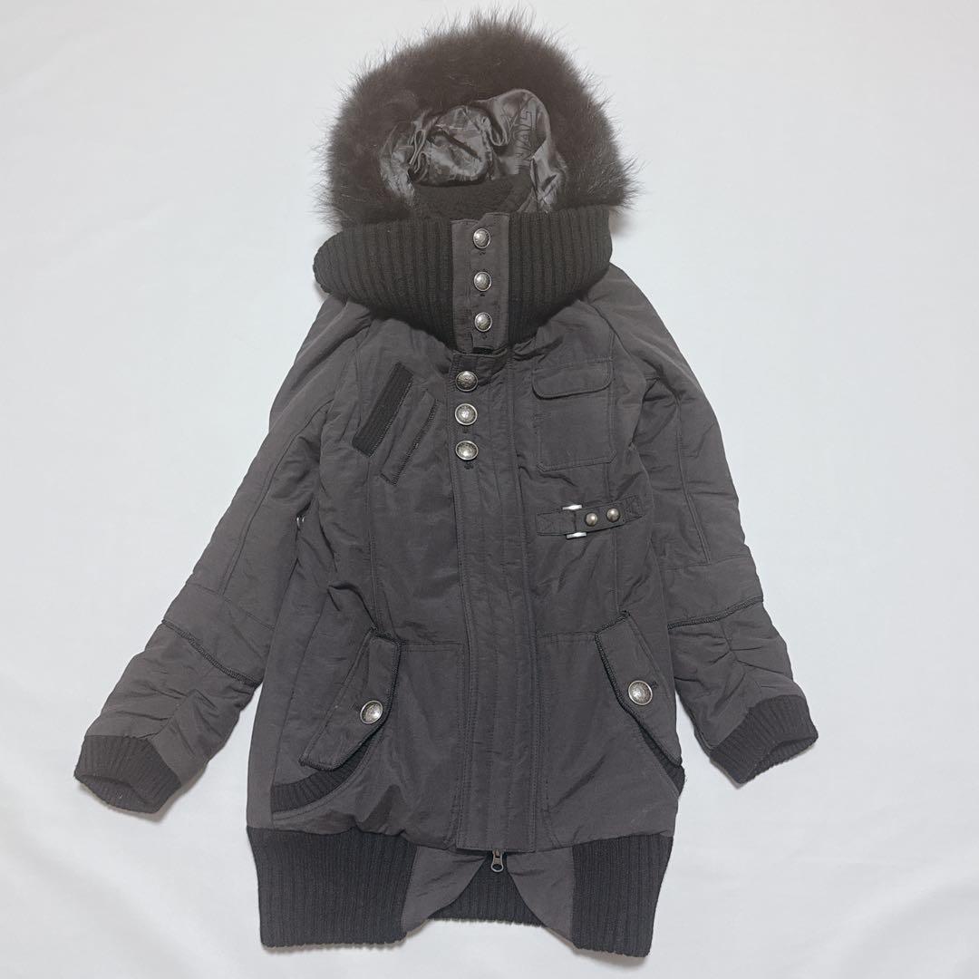 希少 平成ギャル✨メゾンギルフィー y2k ラクーンファー グランジ