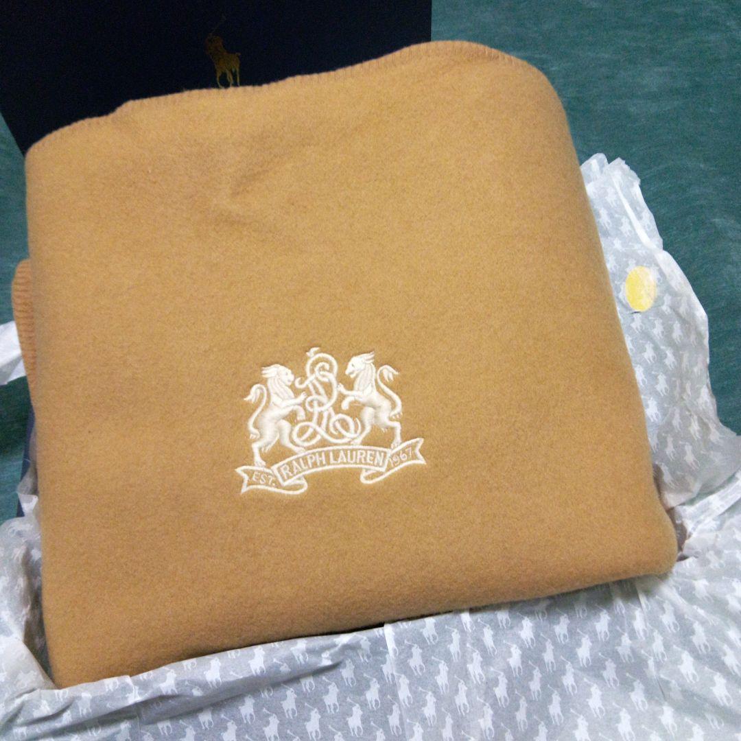 ☆未使用☆　RALPH LAUREN　ウール１００％　毛布